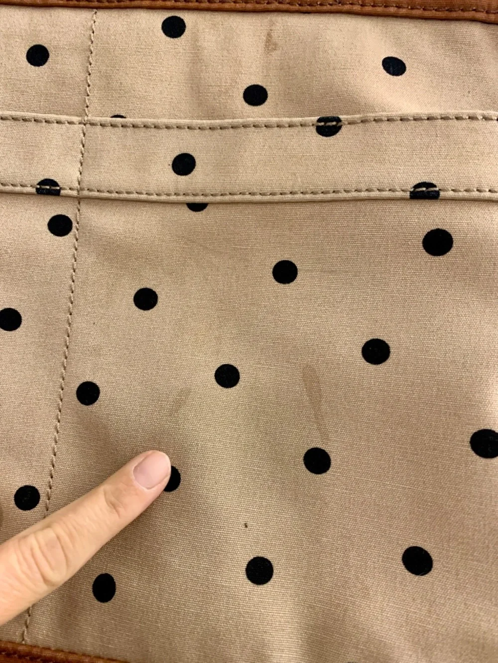 Fossil Passport E W Satchel Kki Top Handle Bag - LOTS OF WEAR